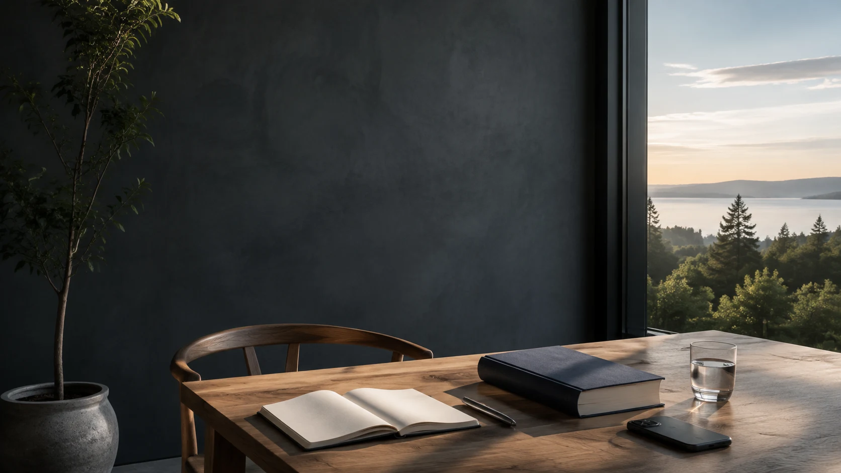 Illustration of a quiet space for daily reading and reflection